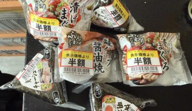 I am so obsessed to look for these half priced Onigiri