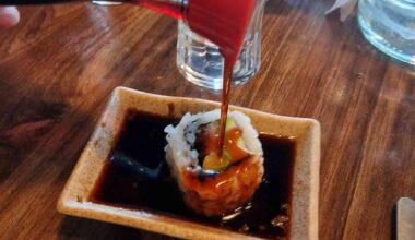 Anyone else like sushi with their soy sauce?