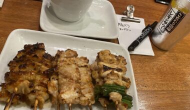 Yakitori dinner at yakitori daikichi 大吉