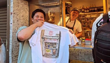 A few months ago I did a painting of my favorite Taco spot in Kyoto, and in Japan overall. The owner recently surprised me with T shirts he made of it!
