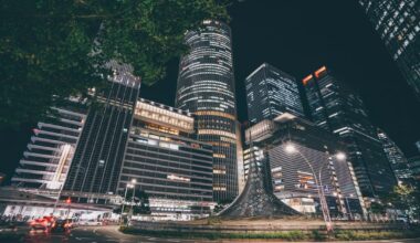 Night cityscape of Nagoya