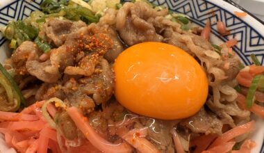 Nothing Beats a Yoshinoya Beef Bowl with a Raw Egg on Top 🍳🥢”