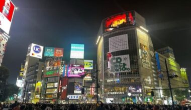 Japan at night