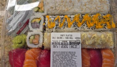 Sushi platter from Costco... seems pretty ok?