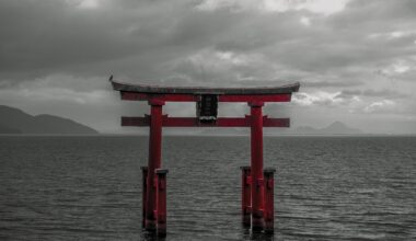A Torii gate leading to an aquatic world!