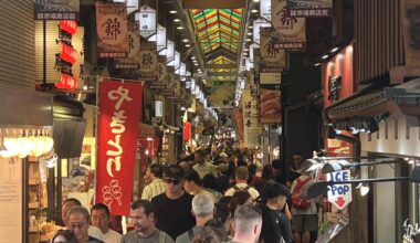 Nishiki market street recently - Kyoto