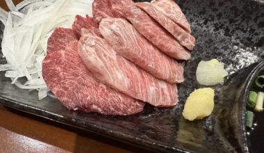 Some Basashi from the local izakaya