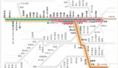 Train Service stopped in Den en Toshi Line