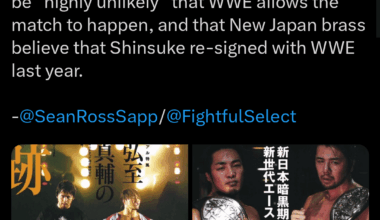 Report on Shinsuke Nakamura vs. Tanahashi rumors