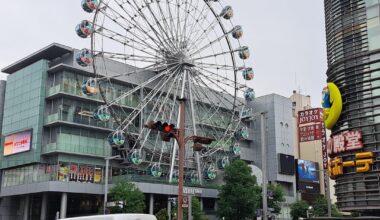 The Ferris wheel in downtown Nagoya