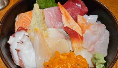 Chirashi $16 and Nigiri $18