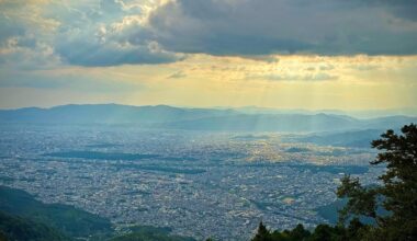 The view from Hiei-Sancho Station