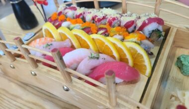 Delicious sushi dinner in Minnesota