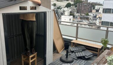 I built a shed on my balcony.