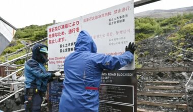 Mount Fuji's climbing season ends, all trails closed until next summer