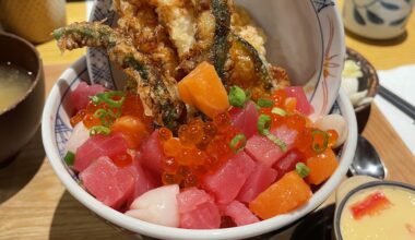 Tempura seafood don
