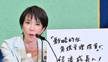 Sanae Takaichi  said she checked the validity of her remark about foreigner kicking deer in Nara