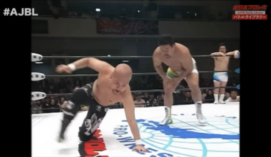 Fake mutoh tried to dragon screw Kensuke, it went as well as you would expect