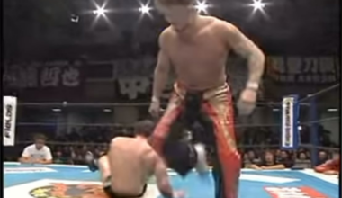 Finn Balor getting beaten then folded into such a humiliating position by Marufuji