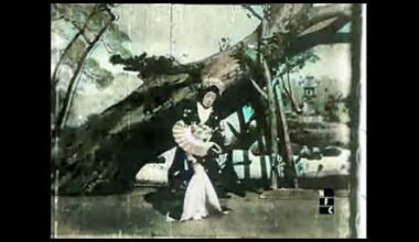 Japan's oldest surviving film, recorded in 1899. Momijigari, a Kabuki play.
