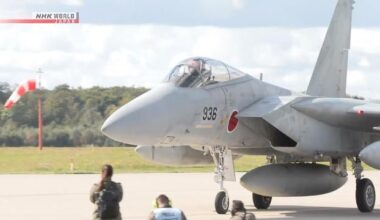 Japan Air Self-Defense Force F-15s visit German air base