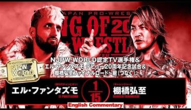 El Phantasmo vs Hiroshi Tanahashi: NJPW World Television Championship match, New Japan Pro Wrestling - NJPW King of Pro-Wrestling, October 13, 2025