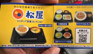 From the non-Bandai Gachapon collection - Rainbow’s Matsuya 松屋 miniature collection