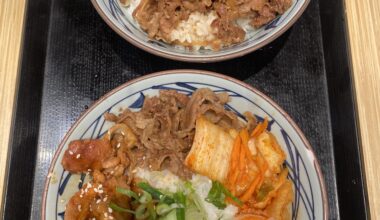Beef Gyudon and Teriyaki Chicken & Beef Yakiniku