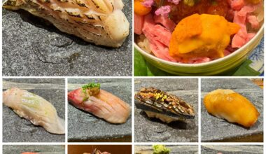 Ten items of sushi omakase dinner