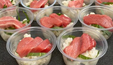 Tailgate sushi shooters