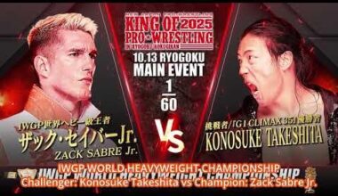 Zack Sabre Jr. vs Konosuke Takeshita Live in English October 13!