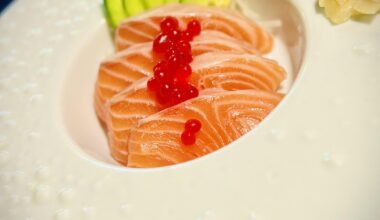 Nothing beats a bit of salmon sashimi..