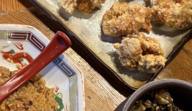 Karage Chicken and fried rice 🤤