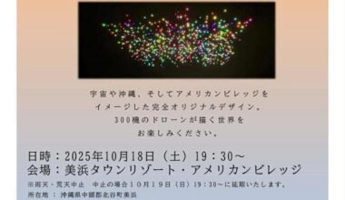 Drone Show tonight, Mihama American Village 7:30pm