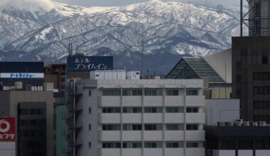 Toyama City in Winter