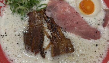 Mugen Ramen in Namba, Osaka is probably the best ramen I’ve ever had. Be sure to order it extra rich