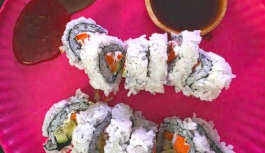 Made sushi again. Came out better looking than last time.