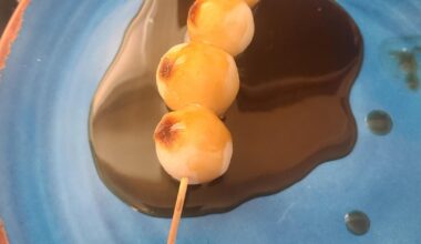 My first attempt at Mitarashi Dango