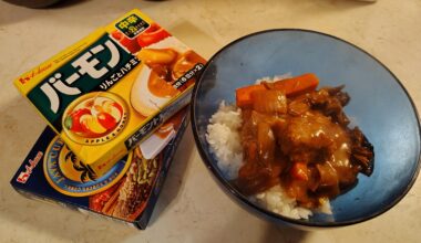 Chunky cut veggies + chuck roast Japanese Curry 🍛