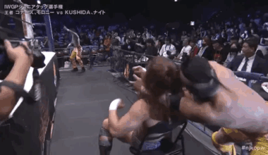 Kevin Knight going Spider-Man on Clark Connors.