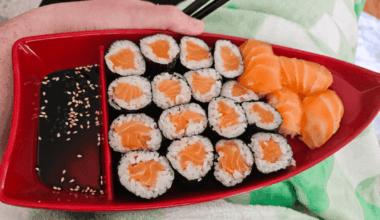 My first time making salmon maki
