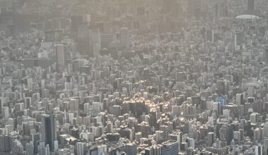 A slightly different take from Sky Tree on a less than clear evening.  Oct 9 2025, 16:50.