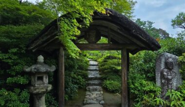 Path in the Ōkōchi Sansō Garden, Arashiyama, Ukyō Ward, Kyoto [OC]
