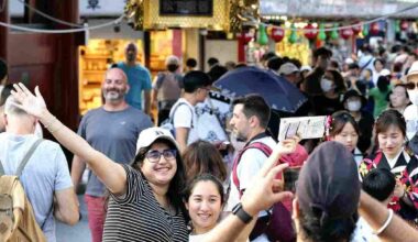 Foreign Visitors to Japan Hit Record 3.42 M. in Aug.