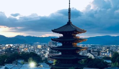 Kyoto at sunset