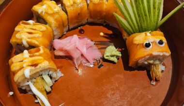 Quirky sushi in Nepal