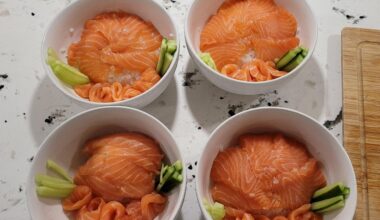 Salmon Chirashi bowl for the fam!
