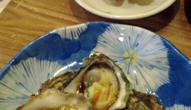 Sea urchin and oysters