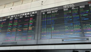 Narita Flight Board