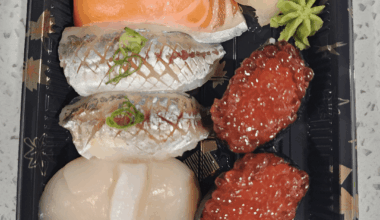 A la carte sushi and sashimi set